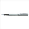 Stylo rt .7 gel noir cyl argent sterling