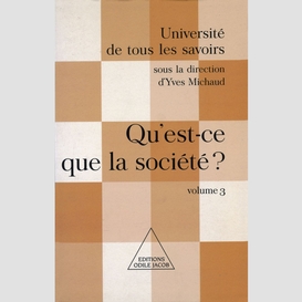 Qu'est-ce que la société ?