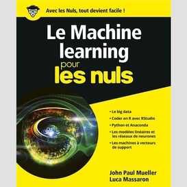 Machine learning pour les nuls (le)