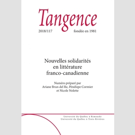 Tangence. no. 117,  2018