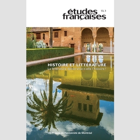 Études françaises. volume 53, numéro 3, 2017