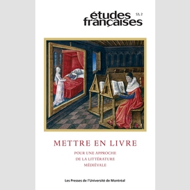 Études françaises. volume 53, numéro 2, 2017