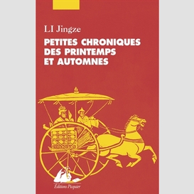 Petites chroniques des printemps et automnes