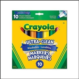 10 gros marqueurs lavable classique cray