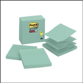 5/pqt post-it ligne 4x4 pop-up aqua