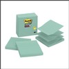 5/pqt post-it ligne 4x4 pop-up aqua