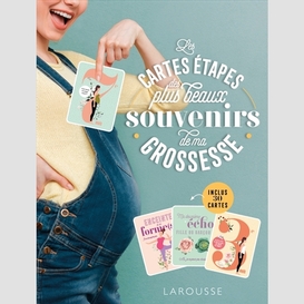 Cartes etapes beaux souvenirs grossesse