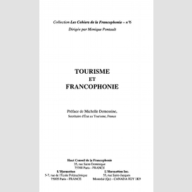 Tourisme et francophonie