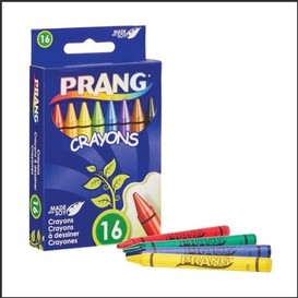 16/pqt crayon cire prang assortie