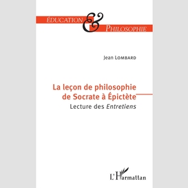 La leçon de philosophie de socrate à epictète