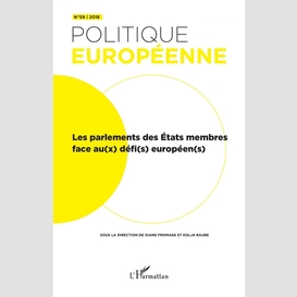 Parlement des état membres face au(x) défi(s) européen(s) (les)