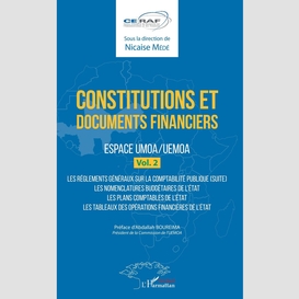 Constitutions et documents financiers vol 2 espace umoa/uemoa