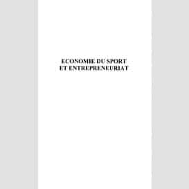 Economie du sport et entrepreneuriat