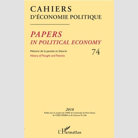 Cahiers d'économie politique 74