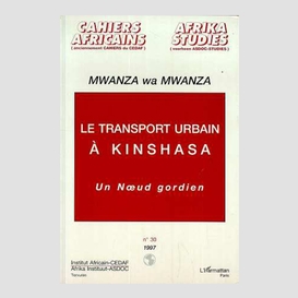 Le transport urbain à kinshasa