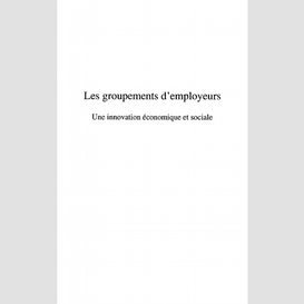 Le groupement d'employeurs