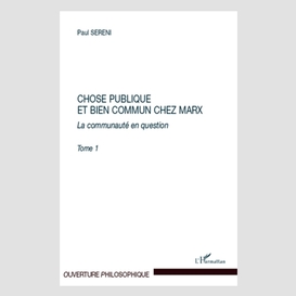 Chose publique et bien commun chez marx