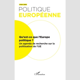 Qu'est-ce que l'europe politique ?