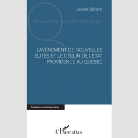 L'avènement de nouvelles élites et le déclin de l'etat providence au québec