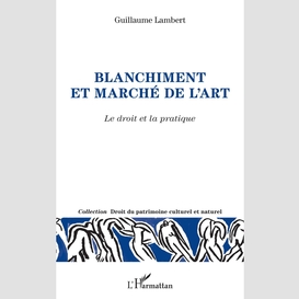 Blanchiment et marché de l'art