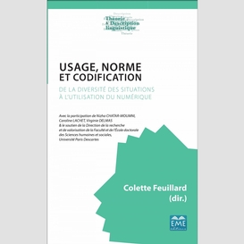 Usage, norme et codification