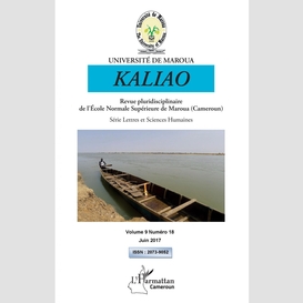 Kaliao revue pluridisciplinaire de l'ecole normale supérieure de maroua (cameroun)