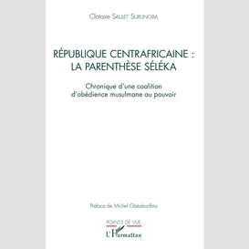 République centrafricaine : la parenthèse séléka