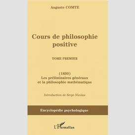 Cours de philosophie positive