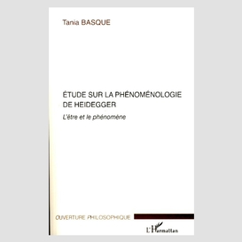 Etude sur la phénoménologie de heidegger