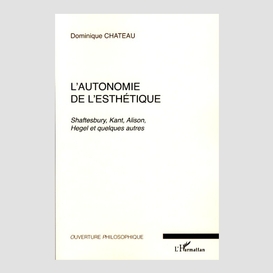 L'autonomie de l'esthétique