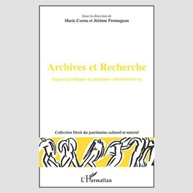 Archives et recherche