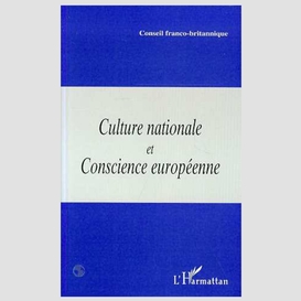 Culture nationale et conscience européen