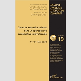 Genre et manuels scolaires dans une perspective comparative internationale