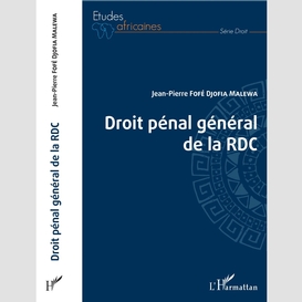 Droit pénal général de la rdc