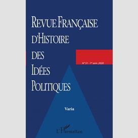 Revue française d'histoire des idées politiques