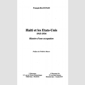 Haïti et les etats-unis 1915-1934