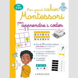 Grand cahier montessori apprendre coder