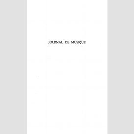 Journal de musique 1949-1995