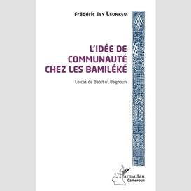 L'idée de communauté chez les bamiléké