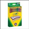 24/pqt crayons de couleur twistable