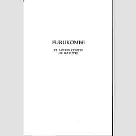 Furukombé et autres contes de mayotte