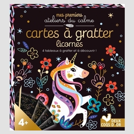 Cartes a gratter licornes