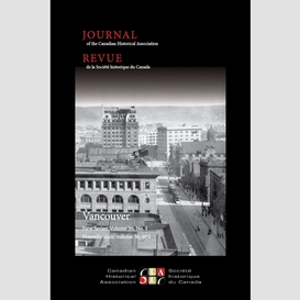 Journal of the canadian historical association. vol. 30 no. 1,  2019