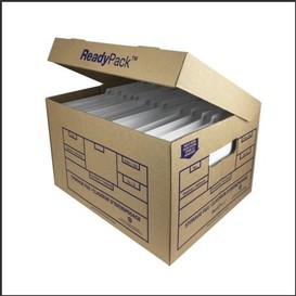 12/pqt boite rangement kraft readypack