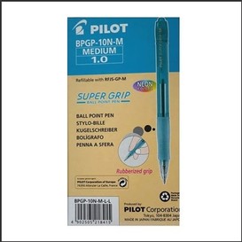 12/bte stylo bille retrac.supergrip bleu