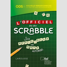 Officiel du jeu scrabble