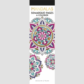 Mandalas marque-pages a colorier