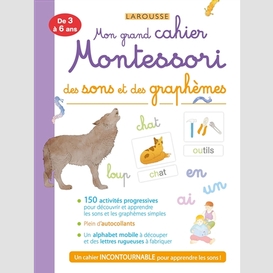 Grand cahier montessori sons graphemes