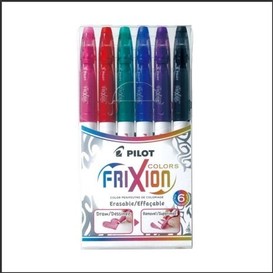 6/pqt marqueur eff.frixion assortie