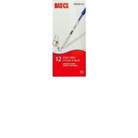 12/bte stylo bille bleu med basics